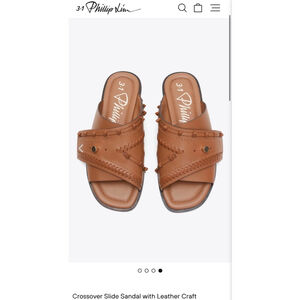 NWT 3.1 Phillip Lim Crossover Slide Sandals in Brown 39/9